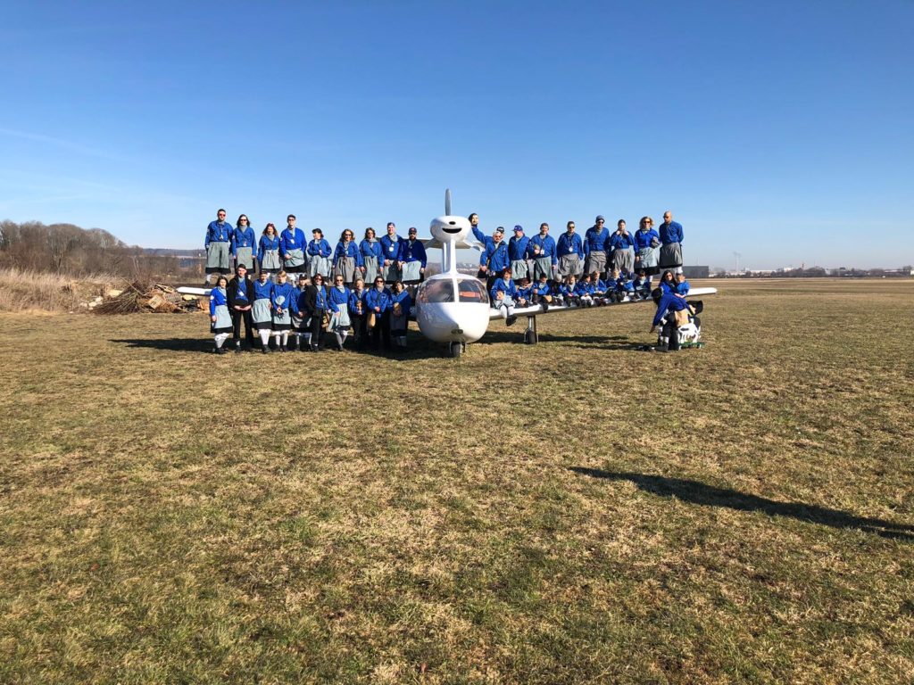 Gallerie Gruppenbild Flugzeug