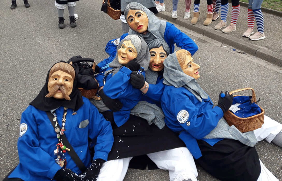 Eine Gruppe Hohlwegtrapper